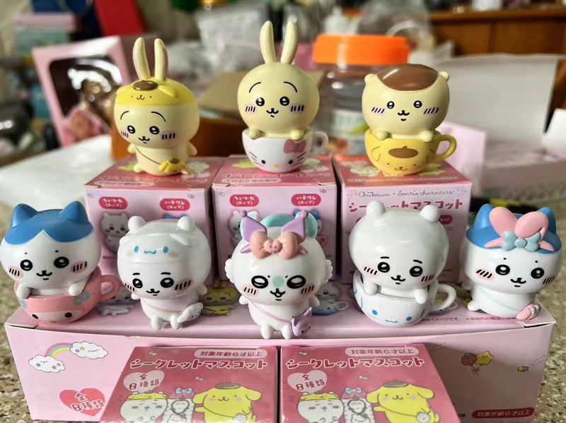 Set completo de figuras Chiikawa x Sanrio