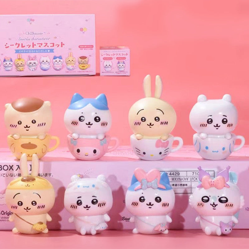 Set completo de figuras Chiikawa x Sanrio
