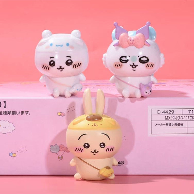 Set completo de figuras Chiikawa x Sanrio